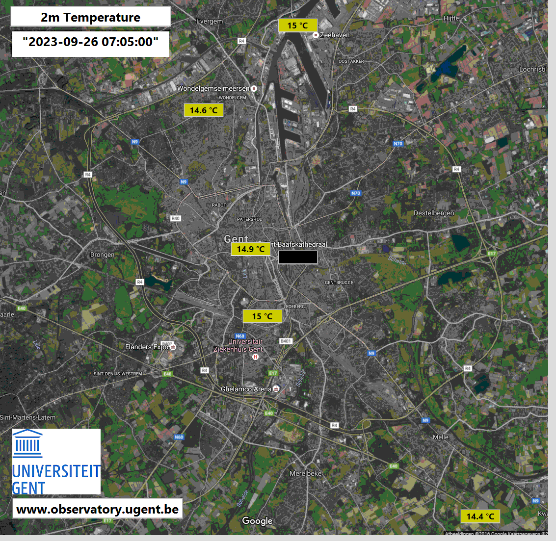 Gent Temp Map